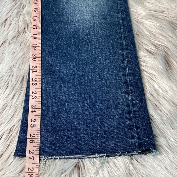 NWT Zara Mid Rise Cropped Flare Crop Jeans Size 6 - Picture 9 of 10
